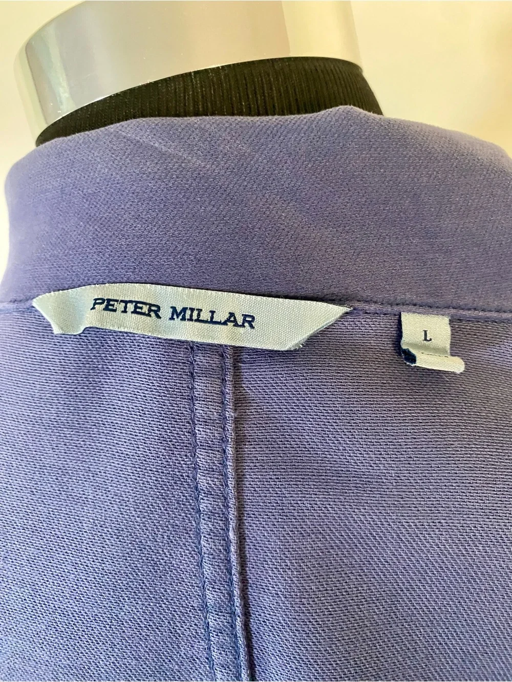 Peter Millar Men's Purple /Royal Blue Button-Front Shirt Jacket